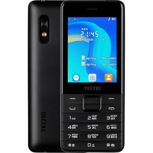 Мобільний телефон Tecno T454 Black (4895180745973) (UA)