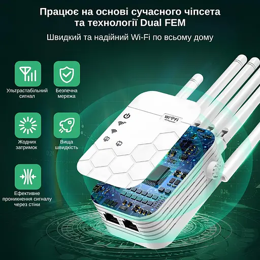 Ретранслятор-маршрутизатор XON ReLink X300R9 300Мбит/с 2.4 ГГц Белый (BNRWSW021603W 4227) - фото 3