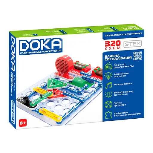 Конструктор електронний DOKA 320 СХЕМ, D70707