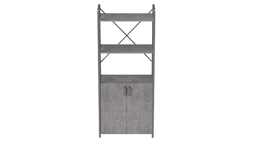 Етажерка 3/60 Ferrum-decor Серії Конект із тумбою 144x60x28 Сірий ДСП Бетон (FRD-104462) - фото 4