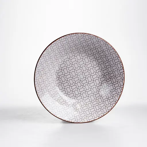 Столовий сервіз золотий на 6 персон 24 предмети набір порцелянових тарілок для сервірування столу сервіз тарілок Коричневий Yiwu HP-HK-A9 - фото 6