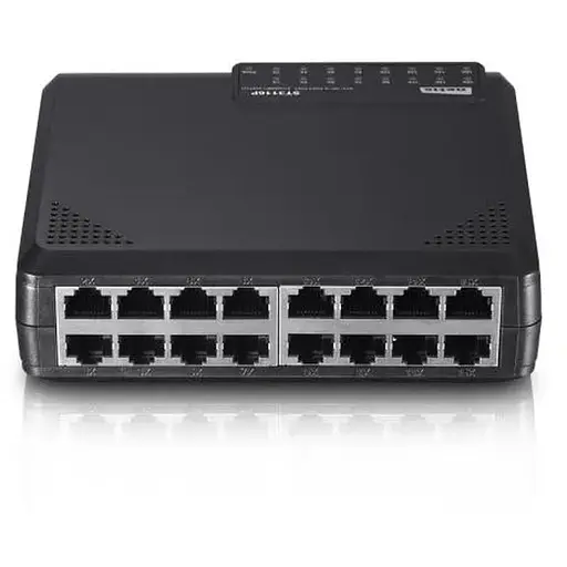 Комутатор Netis ST3116P, 16x10/100 Mb/s, 2хSFP пластиковий корпус, некерований