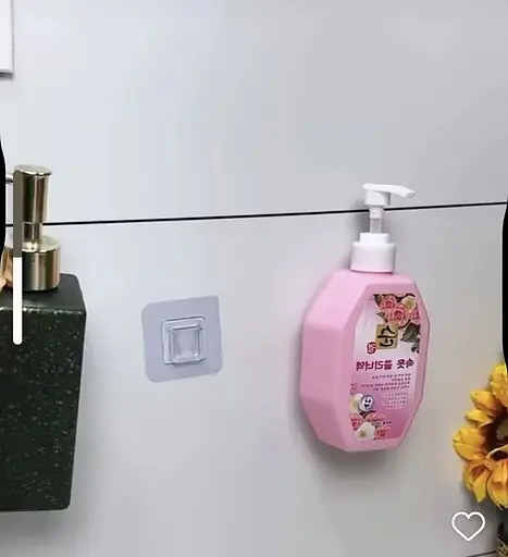 Набір із 2 двосторонніх самоклейких тримачів кріплень на липучці без свердління стін 5.5x5.5 см, Danmenqing 86927 - фото 3