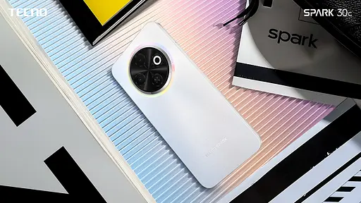 Смартфон Tecno Spark 30C KL5n 667" 6/128ГБ 2SIM 5000мА год Orbit White - фото 2