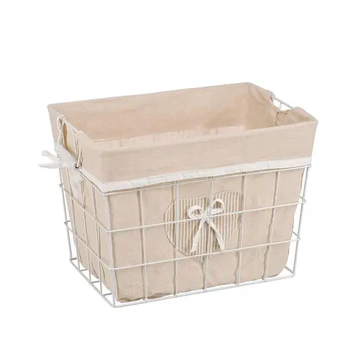 Корзина металлическая Handy Home Stainless, 29х19х23 cм, бежевая (EW-49 S)