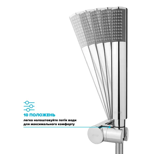 Держатель для ручной душевой лейки Drop HL-M90-CH крепеж дюбель - фото 8