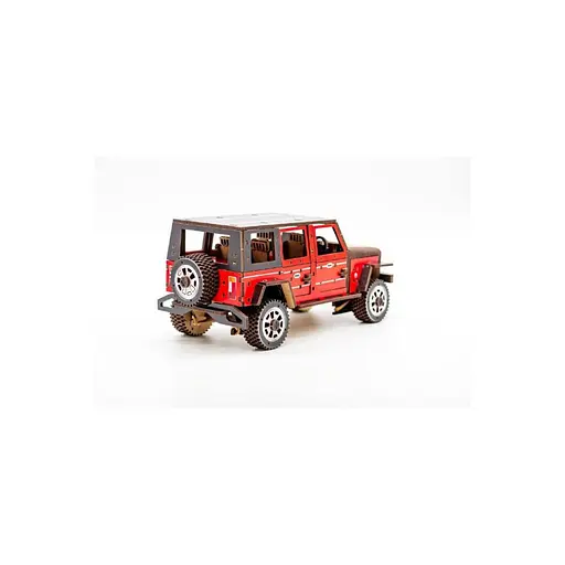 Деревянный 3D конструктор Джип Wrangler PuzzleOk Арт-25162 162 детали - фото 4