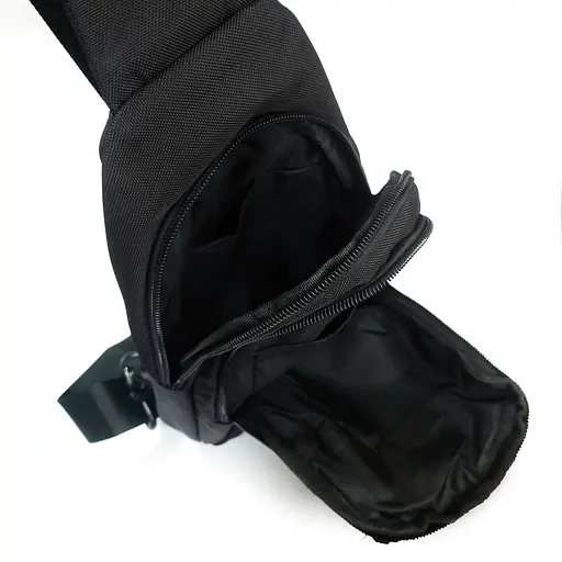 Чоловіча сумка чорна Lanpad sum0028746 - фото 6