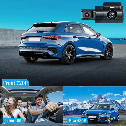 Автомобильный видеорегистратор Y-18 (3 камеры) Wi-Fi Full HD - фото 5