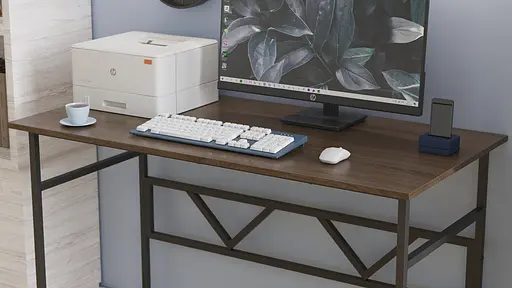 Компьютерный стол Ferrum-decor Райан 75x100x60 черный ДСП Дуб Сонома Труфель 16мм (FRD-103673) - фото 5