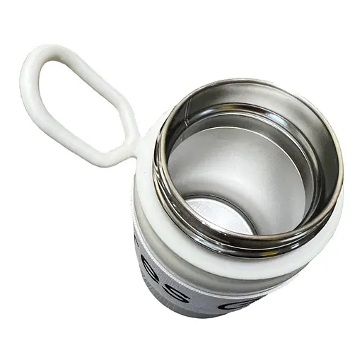 Термокружка Gucgres из нержавеющей стали с сеткой заварником белый 600 мл - фото 3