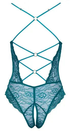 Боді Cottelli Lingerie Ouvert M (бірюзовий) - фото 13