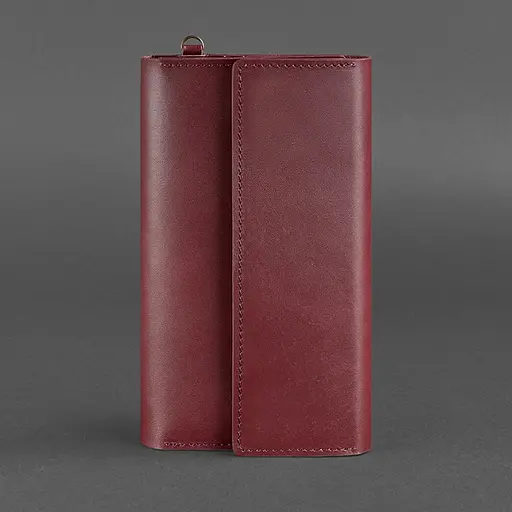 Кожаный клатч-органайзер (Тревел-Кейс) 5.1 бордовый - фото 7