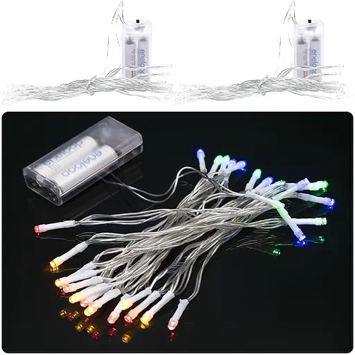 Гірлянда LED, RJ-06, 30 лампочок, мультикольор, 4 метри