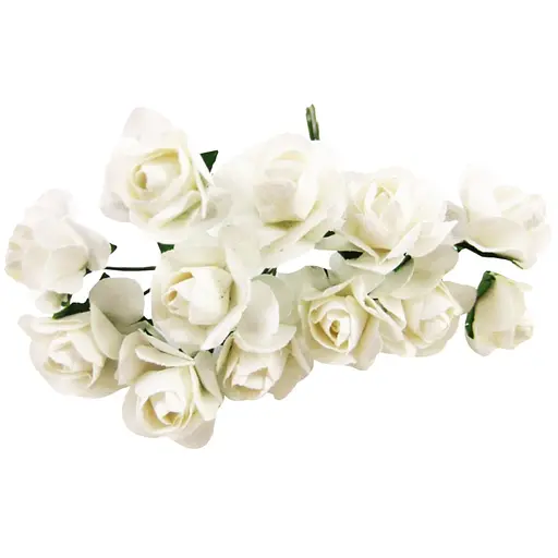 Декоративні троянди для творчості Bambi KV-733 пучок 12 штук - фото 1