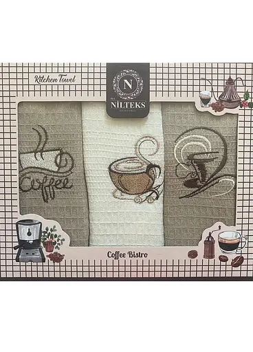 Набір кухонних рушників 60x40 см, 3 шт.