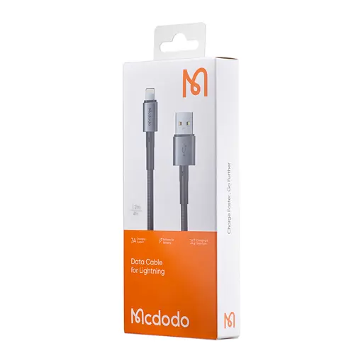 Кабель Mcdodo Prism Series Lightning Data Cable 1.2 м CA-3580 Чорний - фото 2