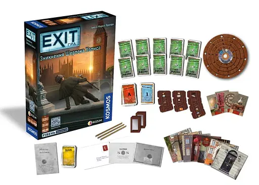Настольная игра Rozum EXIT: Исчезновение Шерлока Холмса (The Disappearance of Sherlock Holmes) (укр.) (R073UA) - фото 6