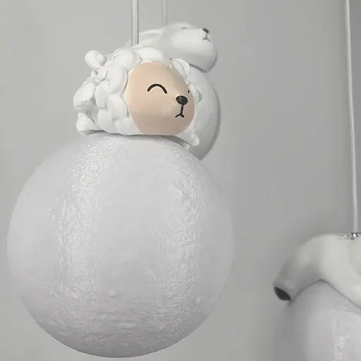 Світильник із трьома підвісними фігурками | Арт. SGJ18/3 | Line F - фото 3