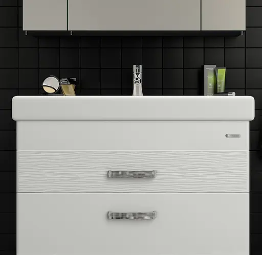 Тумба з умивальником Sanwerk Сиерра 100 Білий з умивальником Принц MV0000452 Білий - фото 3