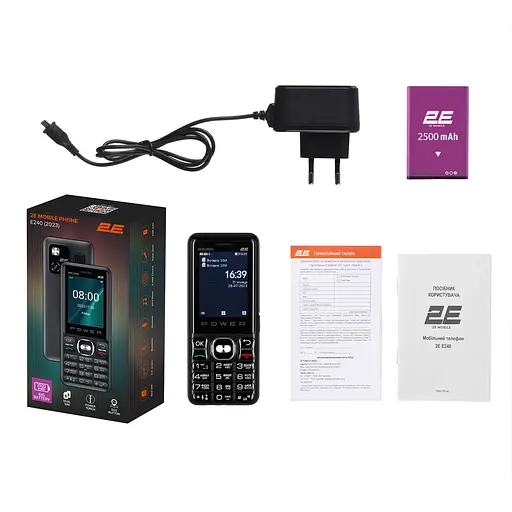 Кнопочный телефон 2E E240 (2023) 2 SIM черный - фото 10