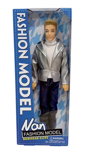 Лялька 99166 Кен, Fashion Model 30 см, коробці, 13-33-6см (6990298433816) Сріблястий - фото 1