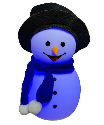 Детский силиконовый ночник Снеговик Snowman LJC-118 светильник аккумуляторный игрушка для сна - фото 5