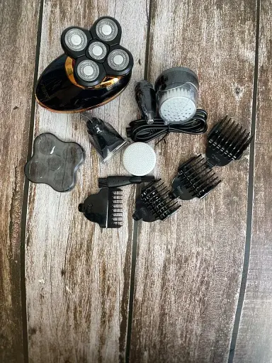 Электробритва 5 в 1 VGR V-316 для головы и бороды (5D Головки, Водонепроницаемая, LCD) - фото 2