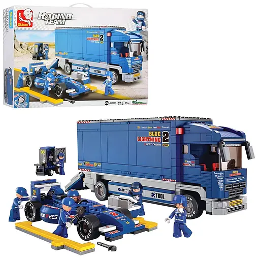 Конструктор Sluban Racing Team Автоформула на 641 деталь (M38-B0357)