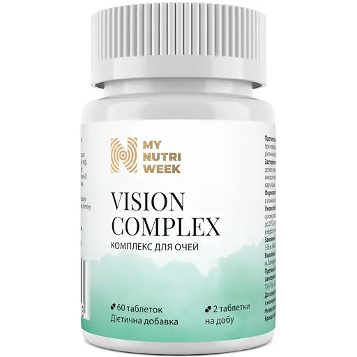 Комплекс для очей My Nutri Week 60 таблеток
