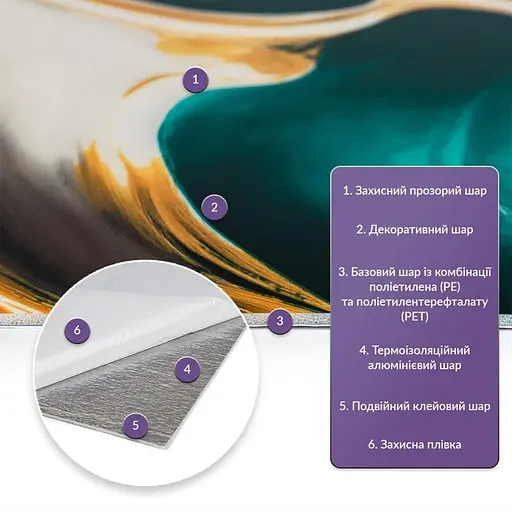 Самоклеящаяся стеновая PET плитка 600х300х2мм SW-00002647 - фото 2