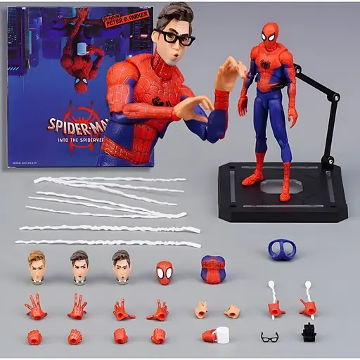 Рухома колекційна фігурка Spider-Man: Into the Spiderverse Піте Б. Паркер - фото 11