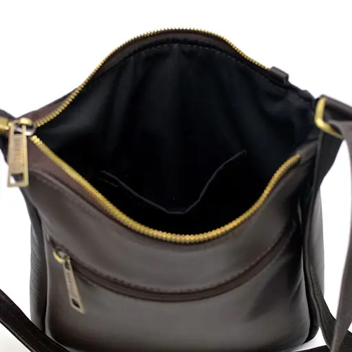 Кожаная мужская сумка через плечо TARWA 22х25.5х3.5 см sum0025834 - фото 8