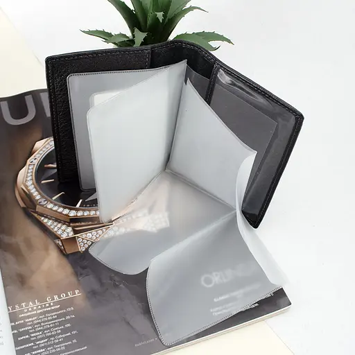 Обложка на паспорт и права Ricco Grande 162-A кожаная черная - фото 6