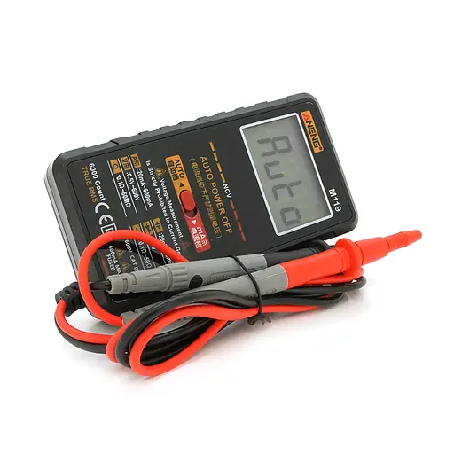 Мультиметр ANENG M119, вимірювання: V, A, R, C, T, F, функція hFE - фото 1