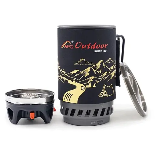 Система приготовления пищи интегрированная с теплообменником туристическая APG ST-83, 1.4 литра (100247) - фото 3