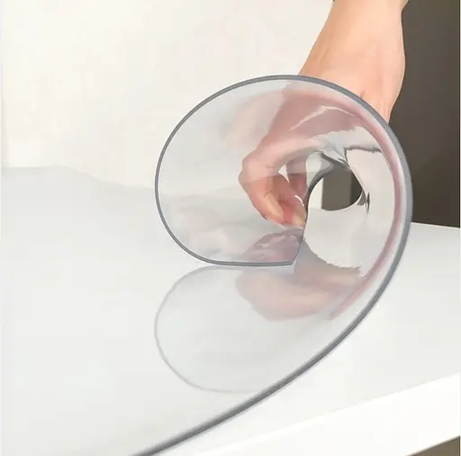 Силіконова скатертина Crystal М'яке скло 80х80 см 1.5 мм (1500 мікрон) - фото 3