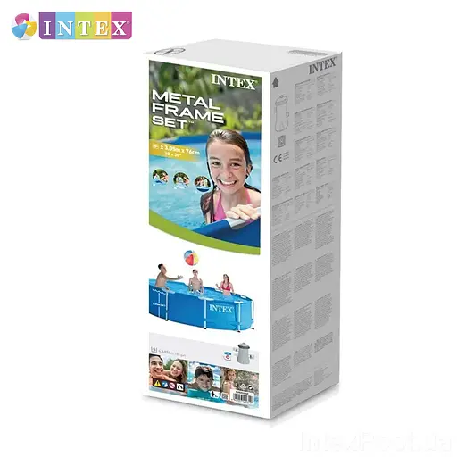 Басейн каркасний Intex 28202 NP круглий 305x76 см об'єм 4485 л фільтр-насос у комплекті від 6 років - фото 3