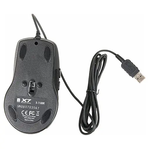 Мышь A4Tech X-710MK USB Black (X-710 MK USB (Black)) - фото 4
