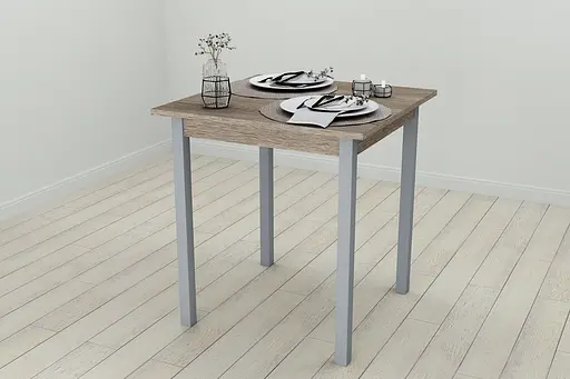 Стіл кухонний Ferrum-decor Дієго 75x70x70 Сірий ДСП Сонома Трюфель 16мм (FRD-106298) - фото 4