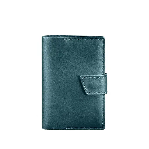 Кожаная обложка для паспорта 4.0 зеленая - фото 7