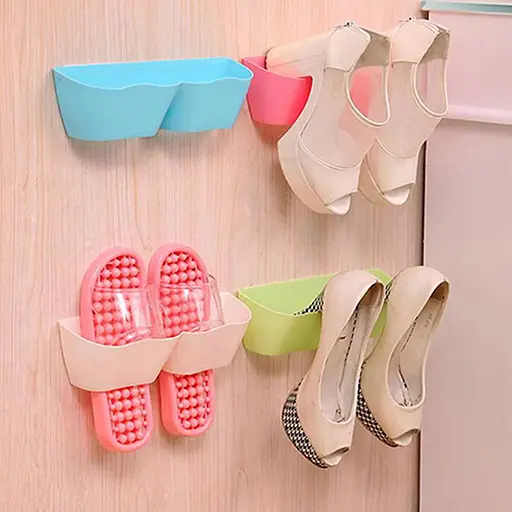 Настінний пластиковий органайзер підвісна полиця для взуття (комплект із 3 штук), Yu Xin 86583 - фото 3