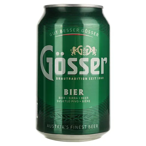 Пиво Gosser Marzen, светлое, фильтрованное, 5,2%, ж/б, 0,33 л