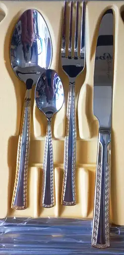 Набор столовых приборов Bachmayer BM-7285 на 12 персон в подарочном чемодане 72 предмета - фото 4