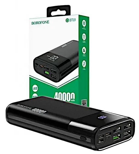 Акумулятор зовнішній Borofone DBT01 PD18W+QC3.0 40000 mAh - фото 2