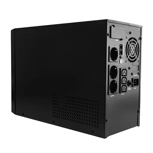 Джерело безперебійного живлення LogicPower LP-UL3500VA 2450 Вт, чорне, 3 розетки Schuko, лінійно-інтерактивне, USB/SNMP, апроксимована синусоїда - фото 4