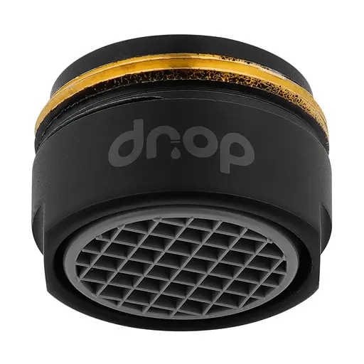 Водозберігаючий аератор Drop CL24-BL для змішувача - Економія 58%, зовнішня М 24 мм, чорний