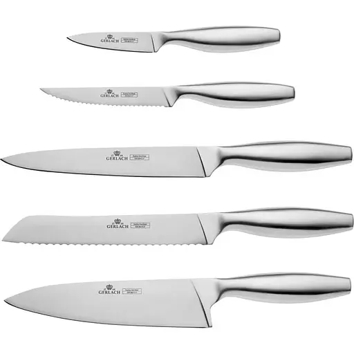 Набор из 5 кухонных ножей и подставки Gerlach Fine (5901035502871) - фото 1