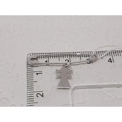 Золотая брошь-булавка Столичная Ювелирная Фабрика Девочка. 280200б - фото 3