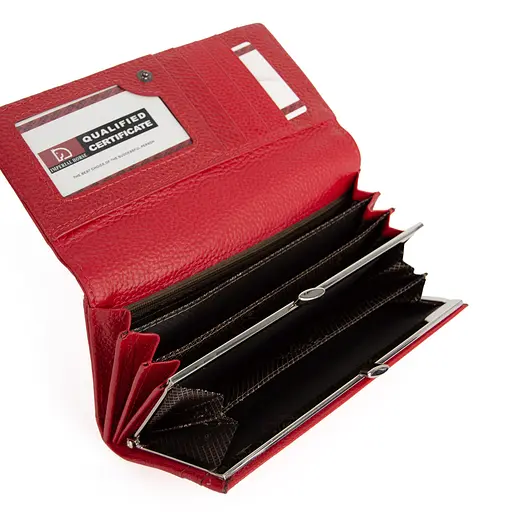 Гаманець жіночий шкіряний червоний Imperial Horse A0001-A RED-2 - фото 3